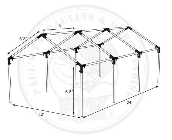 30' x 40' Frame Valance Canopy Replacement Kit