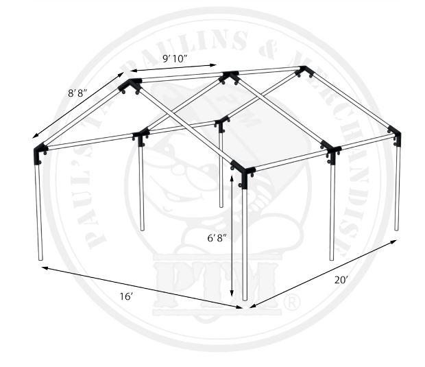 18-x-20-valance-enclosure-canopy-top-kit-16-x-20-frames