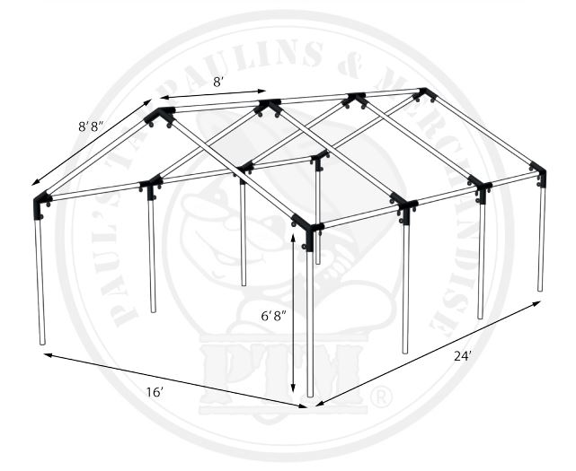 Valance Canopy Replacement Cover for 30' x 30 Frame