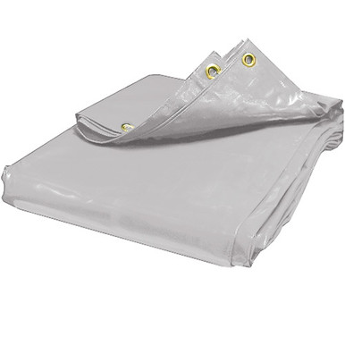 White PVC Vinyl 20' x 20' Tarp - Large Vinyl Tarp