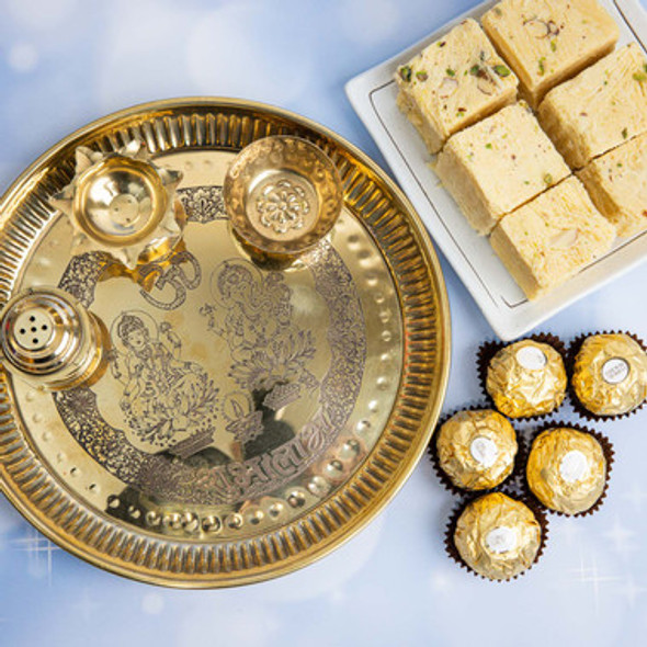 Laxmi Poojan with Sweets and Royal Chocolates