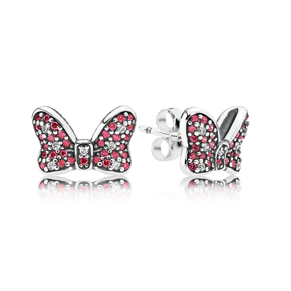 Baby pink butterfly earrings