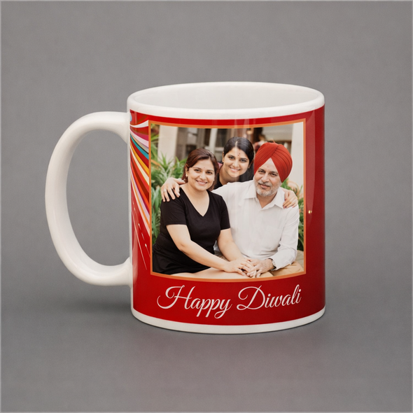 Personalized Happy Diwali Photo Mug