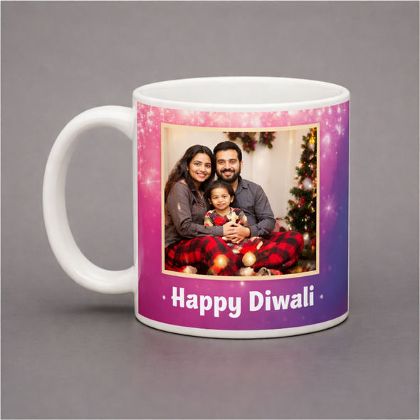 Happy Diwali Personalized Photo Mug