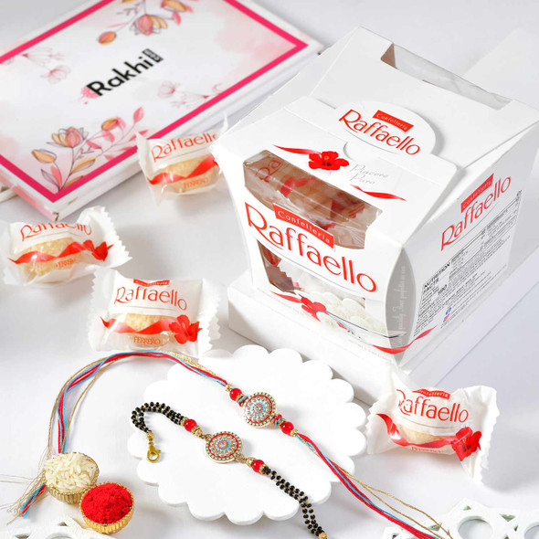 Designer Rakhi & Bracelet Combo with Ferrero Raffaello