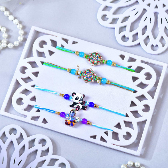 Family Rakhi Set with Lindt Chocolates