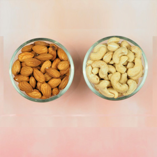 Set of Colorful Diyas with Dry Fruits