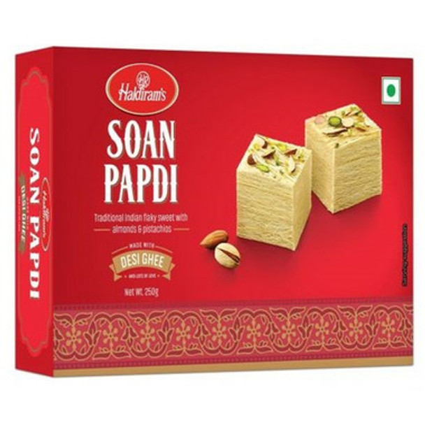 Brass Laxmi Diya with Soan Papdi