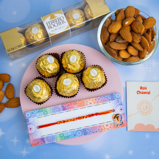 Bhaidooj Almonds and Ferrero Rocher Hamper