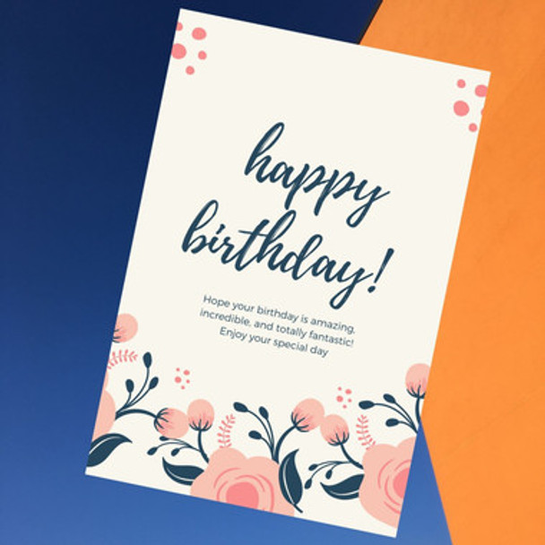 Happy Birthday Greeting Card