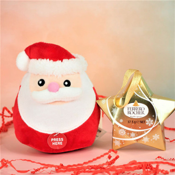 Musical Santa Claus with Star Ferrero Rocher