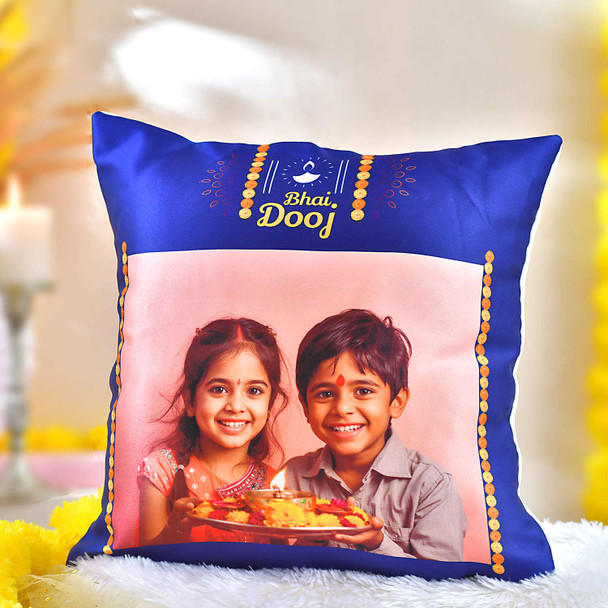 Express your love Bhaidooj Personalised Cushion Express your love Bhaidooj Personalised Cushion