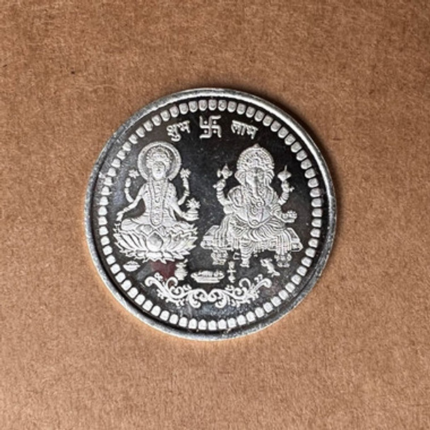 999 Silver Coin - Ganesha Laxmi 20gm