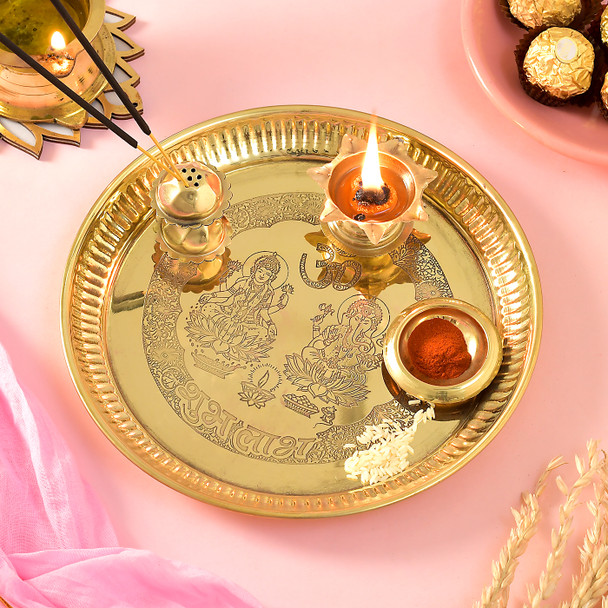 Spiritual Rakhi Thali Combo With Ferrero Rocher