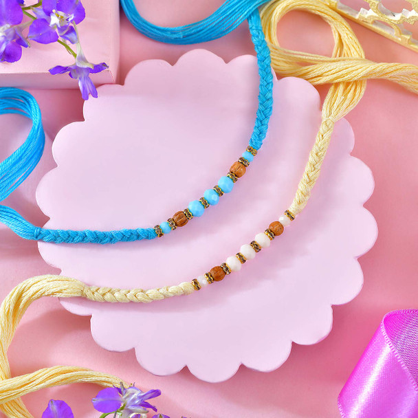 Set of 2 Floral Rakhi Set of 2 Floral Rakhi