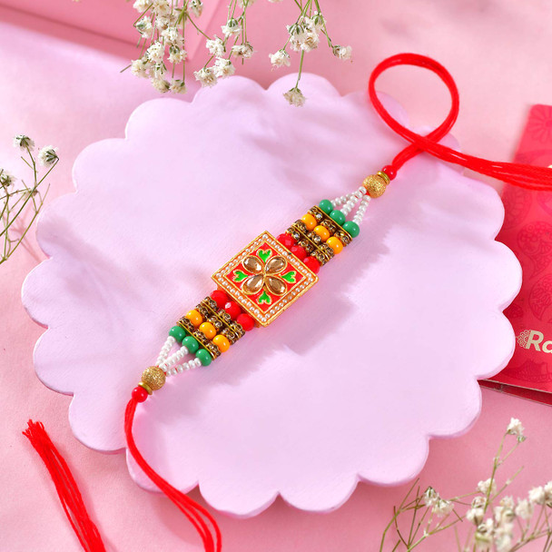 Vibrant Bhaiya Bhabhi Rakhi Set