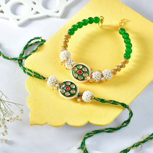 Bhaiya Bhabhi Rakhi With Gourmet Hamper