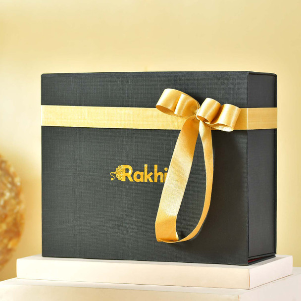 Rakhi Gift Hamper with Teddy, Snacks & Designer Rakhis