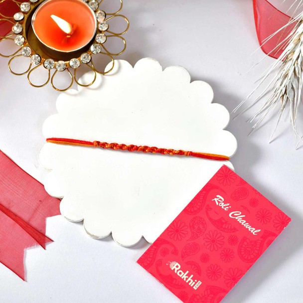 Bhai Dooj Thread with Snickers Chocolates