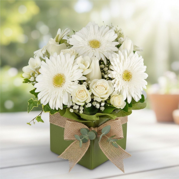 Pure Elegance White Box Arrangement