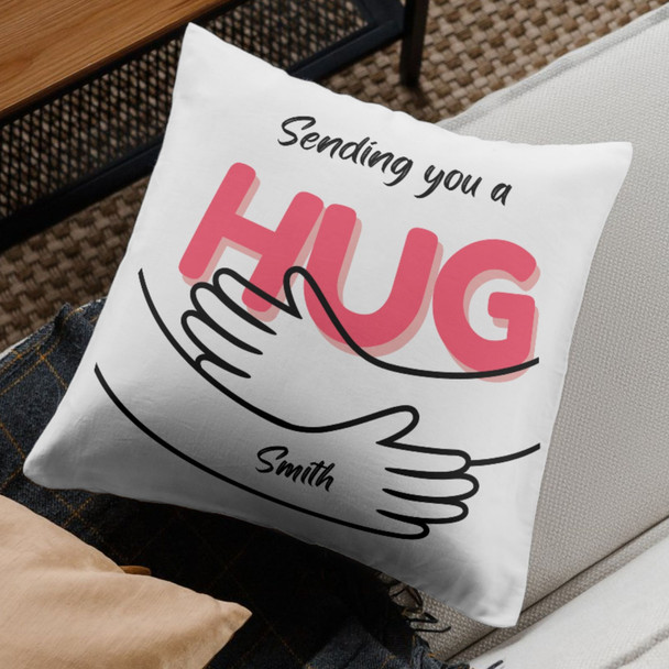 Sending you a Hug Personalized Cushion