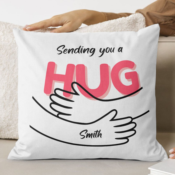Sending you a Hug Personalized Cushion
