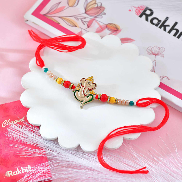 Ganesh Blessings Ferrero Rakhi Hamper