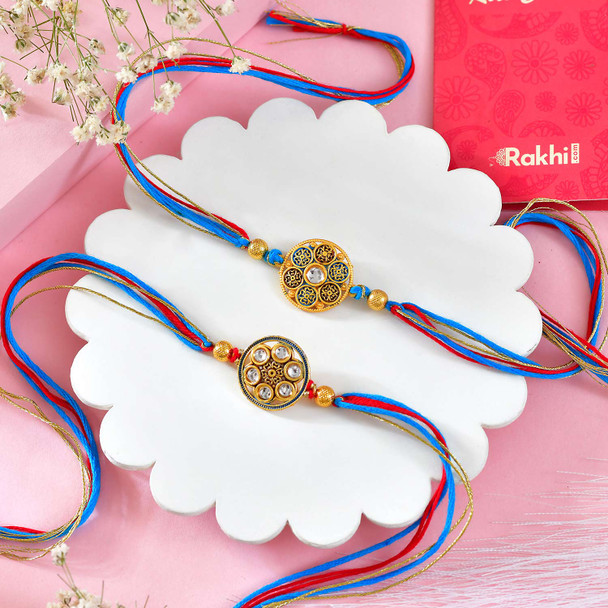 Set of Rakhi With Kaju Katli