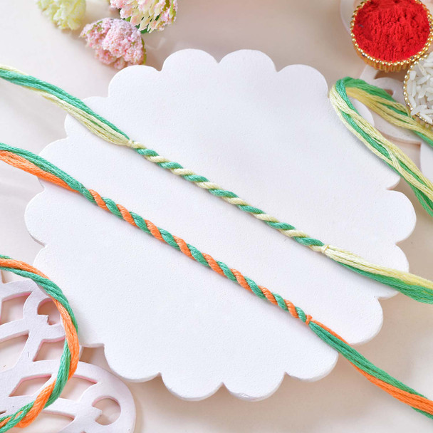 Set of 2 Multicolor Mauli Rakhis