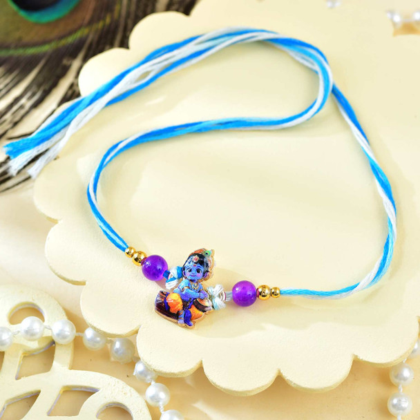 Little Krishna Kid's Rakhi With Toblerone Chocolates