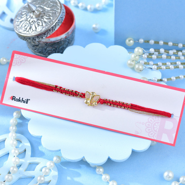 Gold Plated Ganesha Thread Rakhi