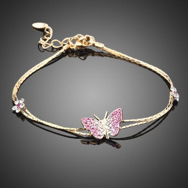 18K Gold Plated Butterfly Bracelet - For Australia