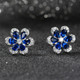 925 Sterling Silver Blue Earrings