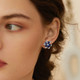 925 Sterling Silver Blue Earrings
