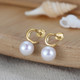 14K Gold-Plated Freshwater Pearl Earring
