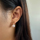 14K Gold-Plated Freshwater Pearl Earring