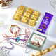 Divine Trio Rakhi Set with Chocolates & Soan Papdi