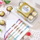 Set of 5 Rudraksha & Pearl Designer Rakhi with Ferrero Rocher