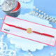 Gold Plated Khanda Thread Rakhi
