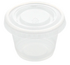 1 oz. BPA Free Food Grade Transparent Portion Cups with Lid - starting quantity 500 count