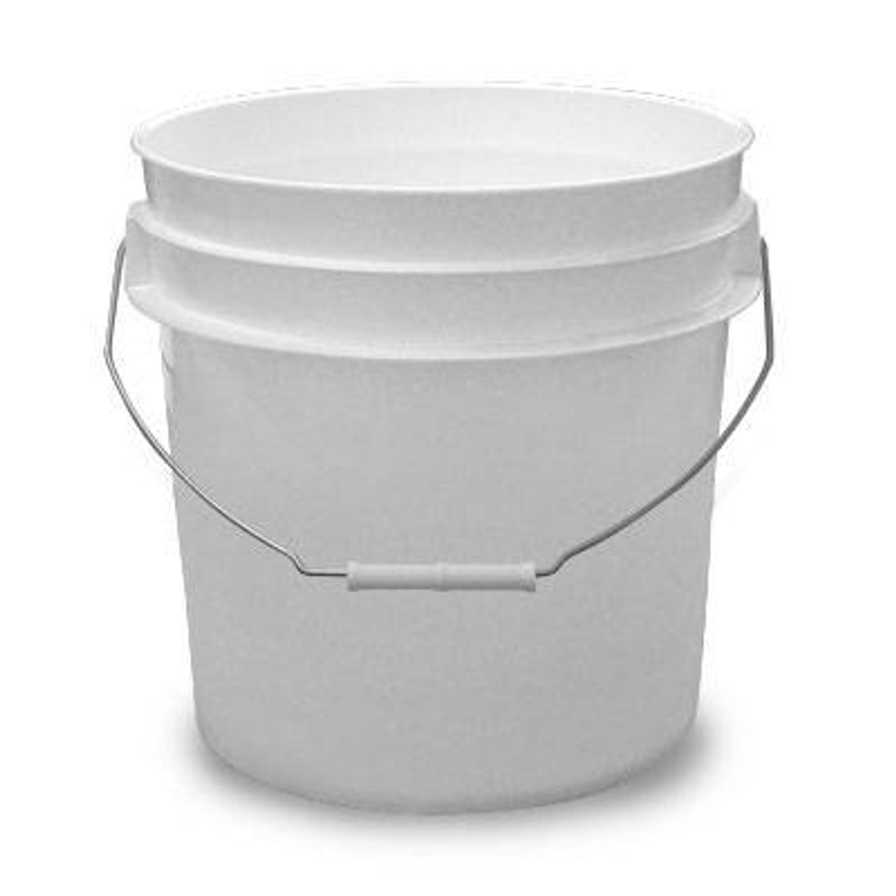 White 5 Gallon Bucket with Wire Handle and Choice of White or Colored Gamma  Seal Lid - starting quantity 1 count - FREE SHIPPING - ePackageSupply