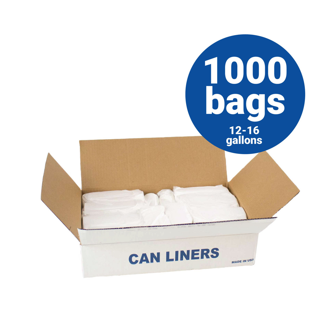 16 Gallon Trash Bag Liners (Clear) - Case of 1000 – Lovin' Glovin