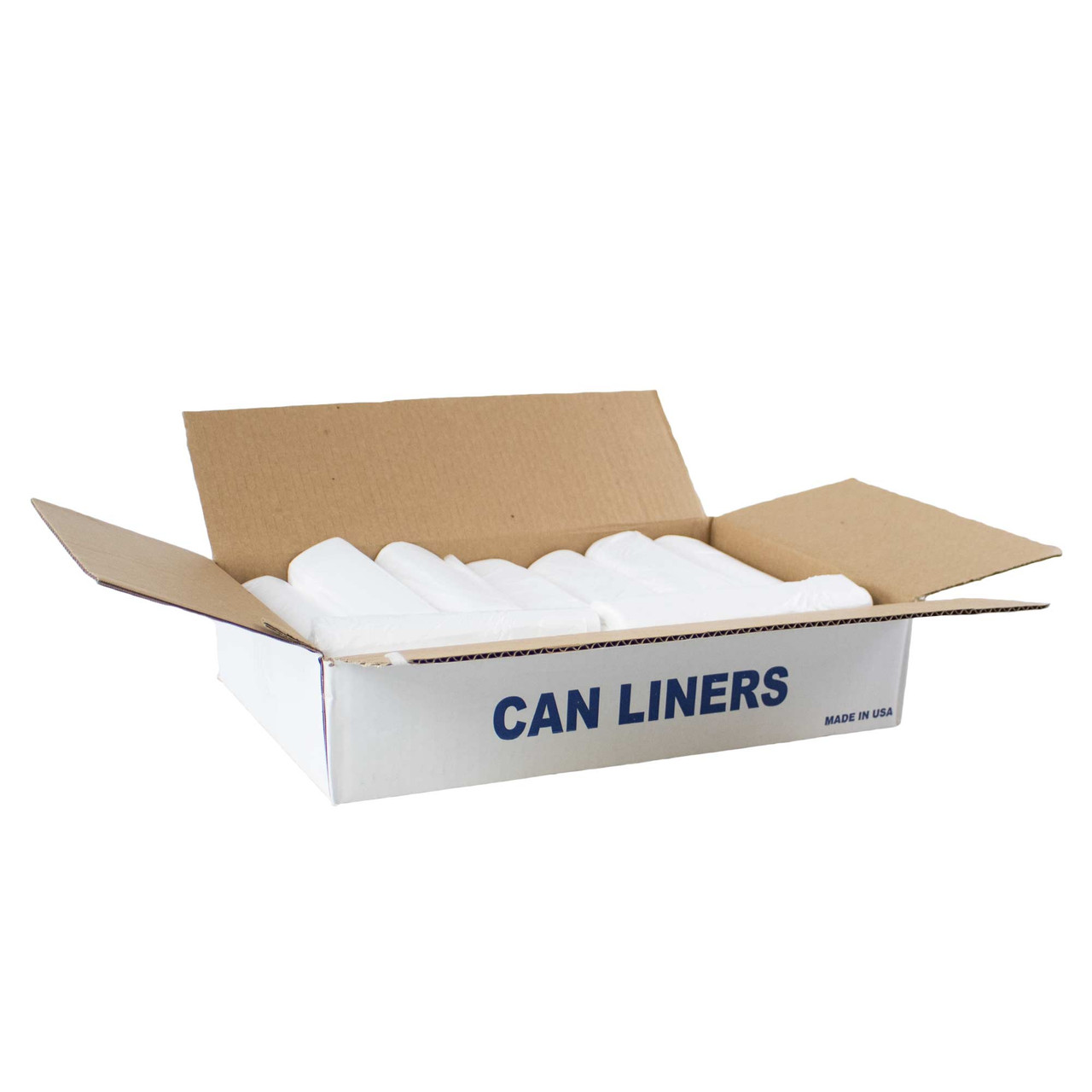 HDPE Liners-20-30 Gallon Natural Trash Bags 30x37 10 Micron 500 Bags per  case (H303710N) - ePackageSupply