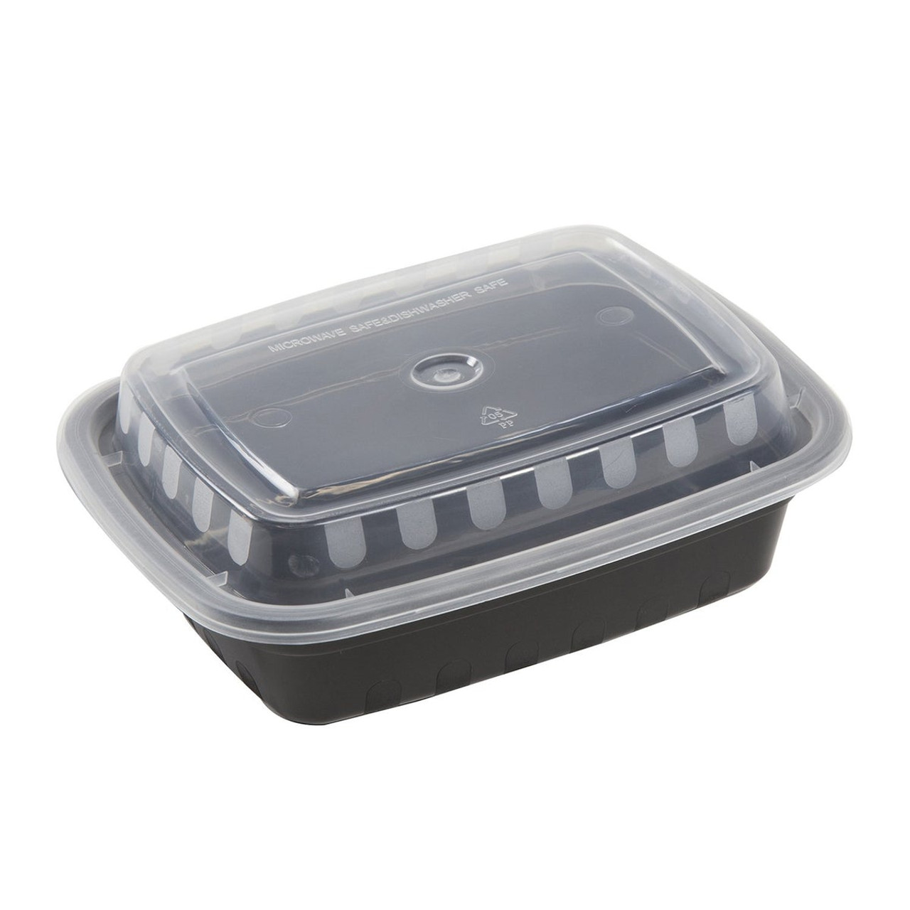 150-Count Single Compartment Hinged White Meal Prep/Take Out Containers -  9