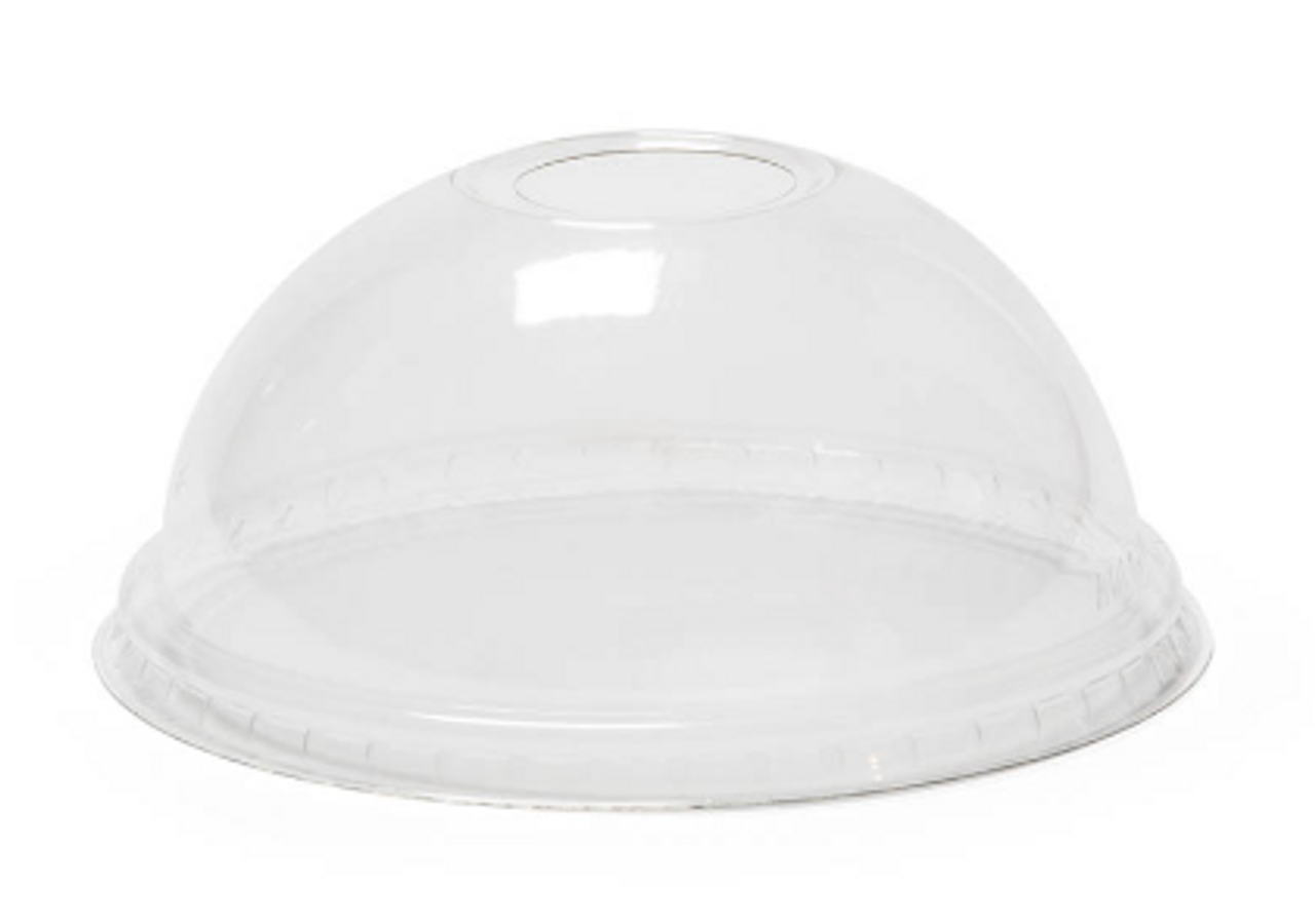 Clear Disposable Dome Lid with Wide Hole - 1000 count - Case -  ePackageSupply
