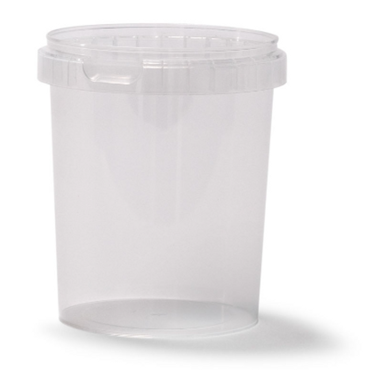 32oz White PP Plastic Round Snap-Lock Containers (Tamper-Evident Lid) - White