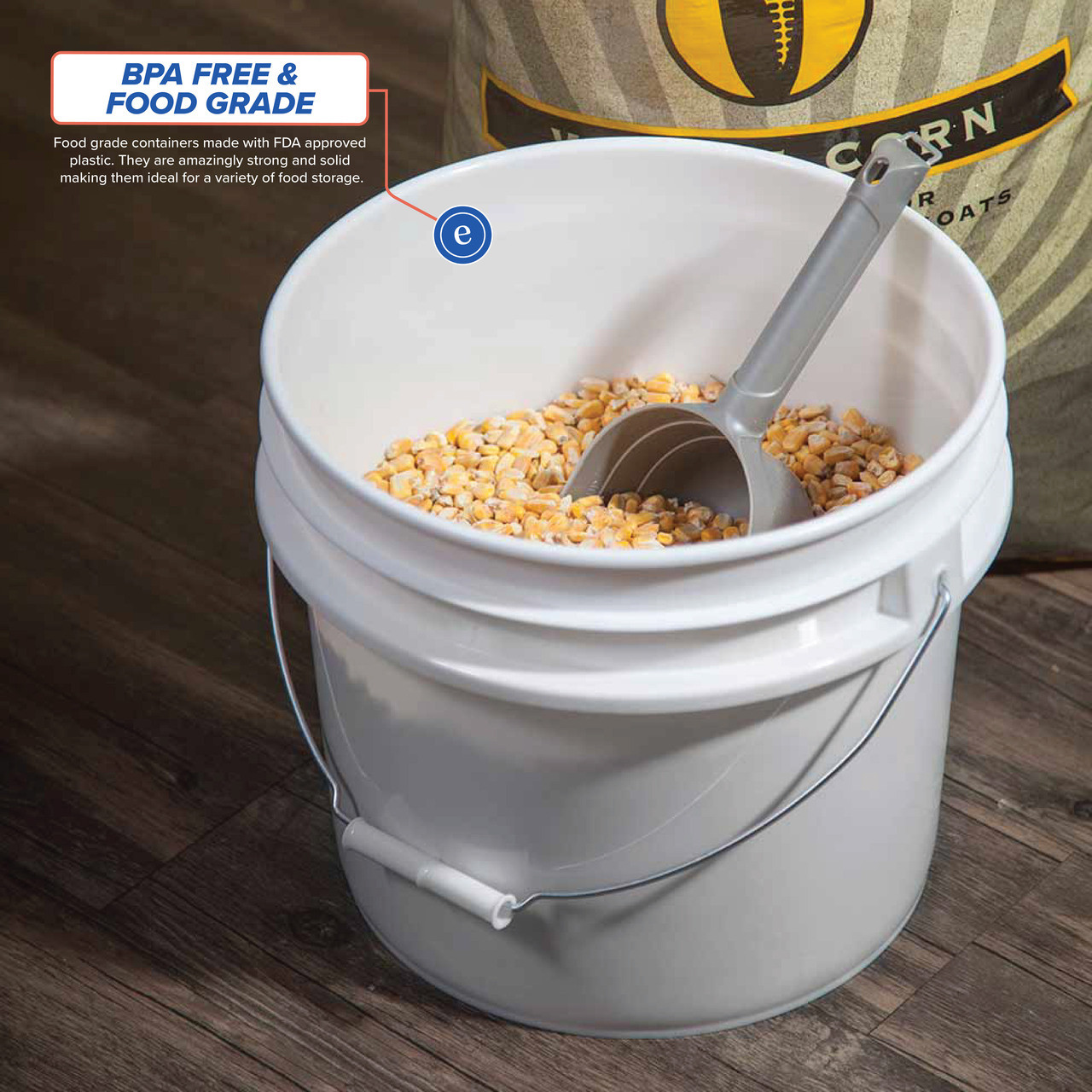 2/3 Gallon (85 oz.) BPA Free Food Grade Round Bucket with Lid (T60785CPB) -  starting quantity 10 count - FREE SHIPPING - ePackageSupply