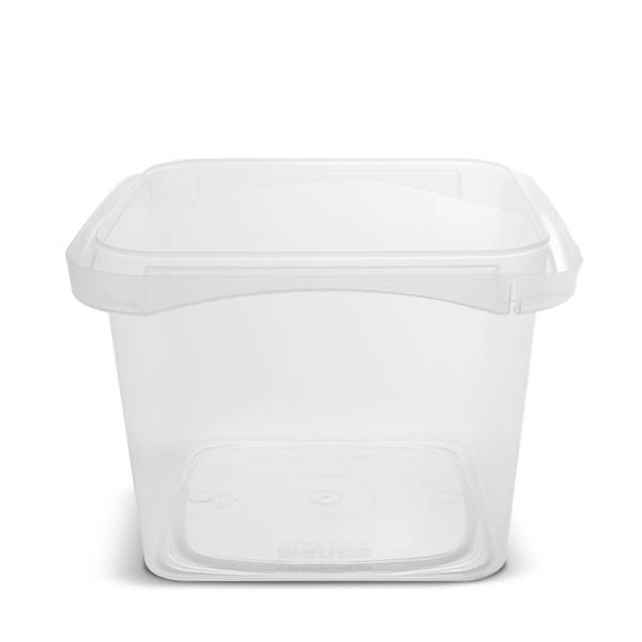 16 oz. BPA Free Food Grade SelecTE (Tamper Evident) Square Container with  Lid (T4X416IMLCP & L4X4IMLCP) - Clarified (Clear) or White - starting  quantity 25 count - FREE SHIPPING - ePackageSupply