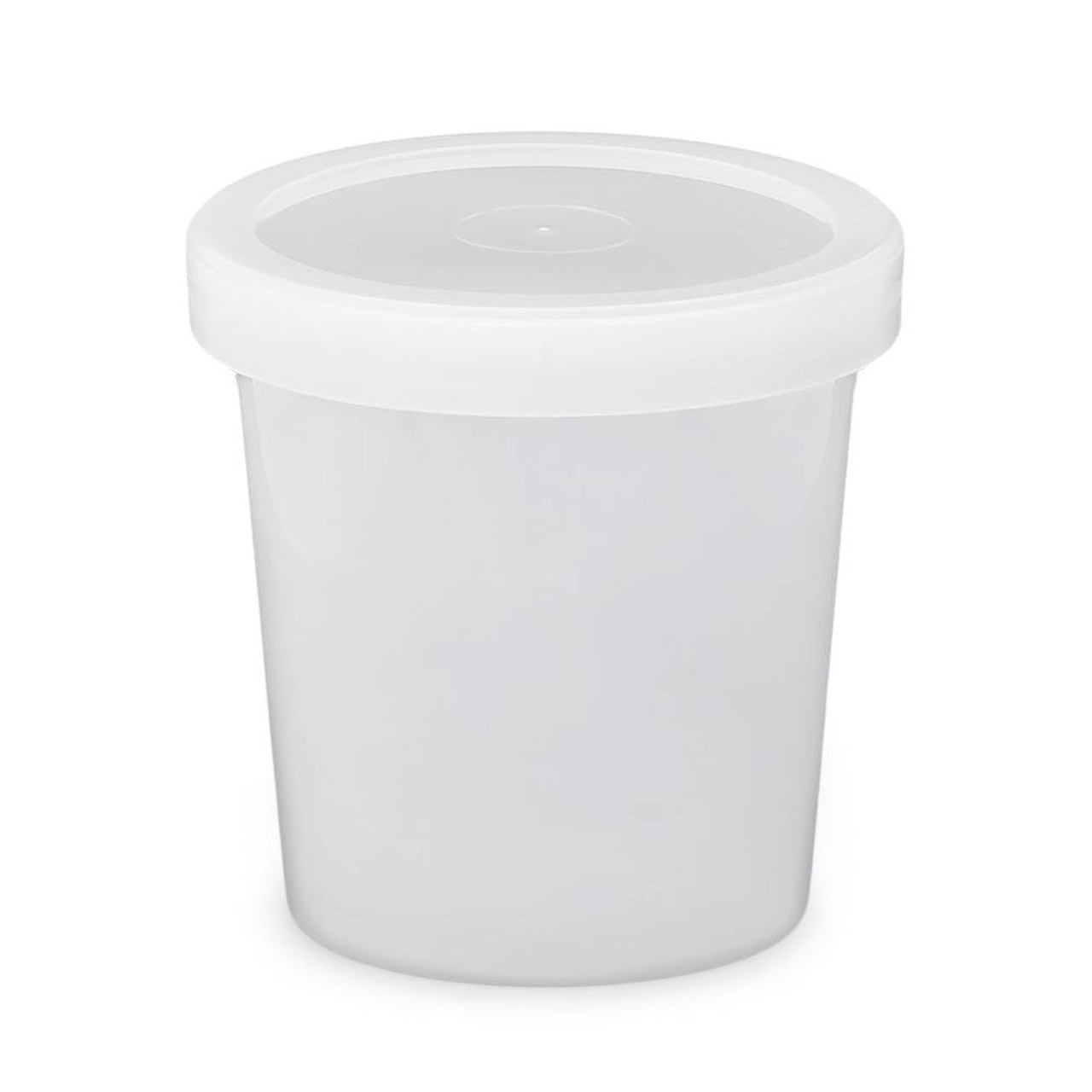 Ice Cream Pint Containers With Lids, Freezer Food Storage Tubs For