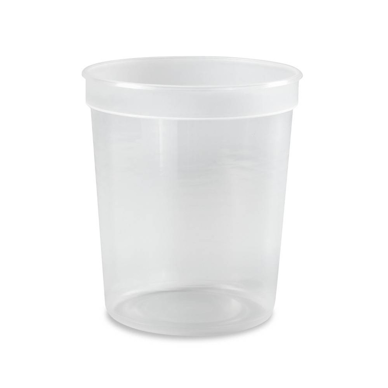 32 oz. White PP Plastic Round Container, L409 - The Cary Company